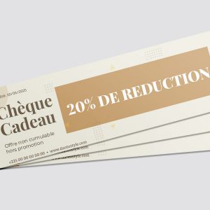 Chèque cadeau personnalisé